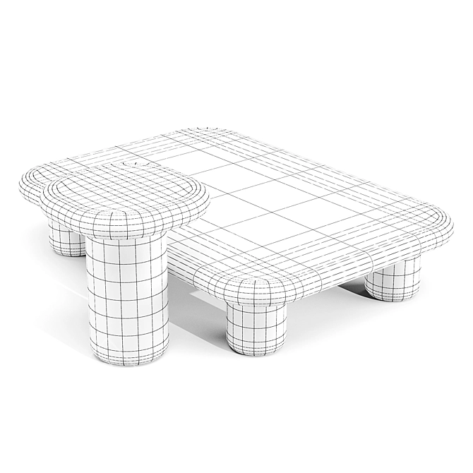 Mogg Bilbao Coffee Tables Set 3D model image 5