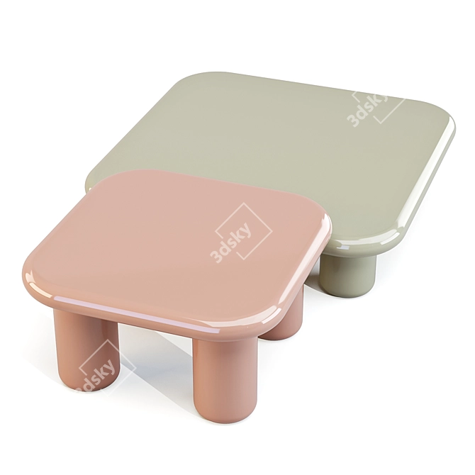 Mogg Bilbao Coffee Tables Set 3D model image 6
