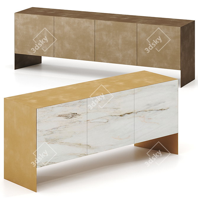Modern Nemesi Sideboard Furniture Design 3D model image 1