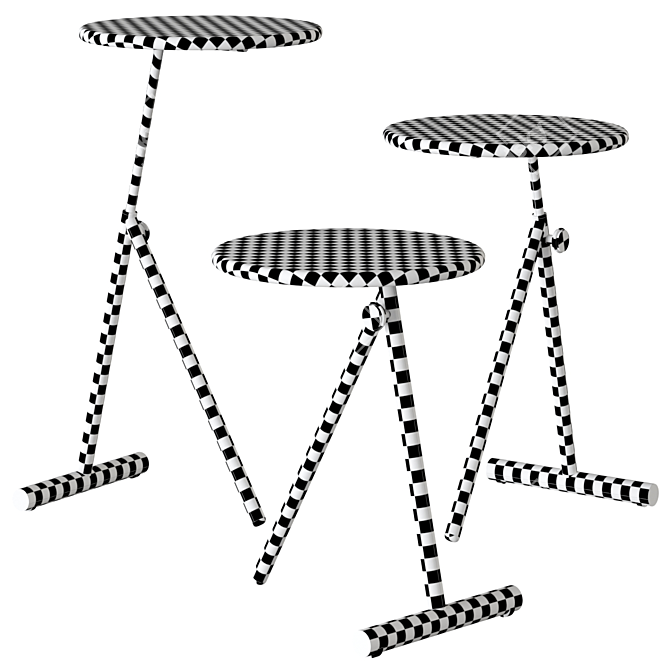 Minimalist Koji Table 3 Colors 3D model image 2