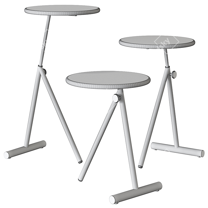 Minimalist Koji Table 3 Colors 3D model image 3