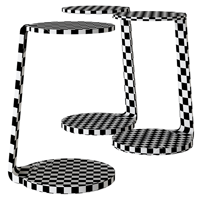 Modern Wood Table: 3 Colors 3D model image 2