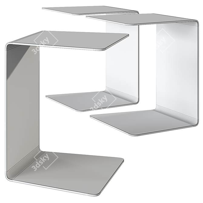 Modern Chic Loman Side Table 3D model image 3