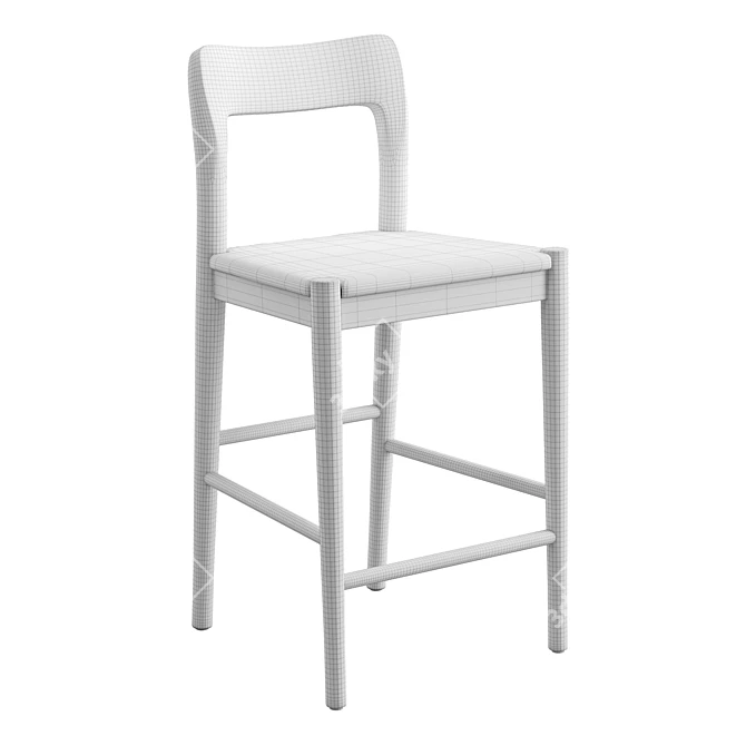 Modern Heritage Ash Counter Stool 3D model image 6