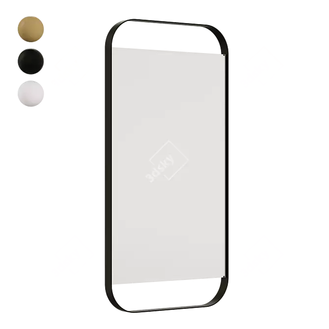 Contemporary 49x80 cm Mirror 3D model image 2