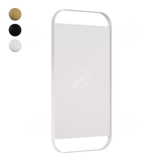 Contemporary 49x80 cm Mirror 3D model image 3