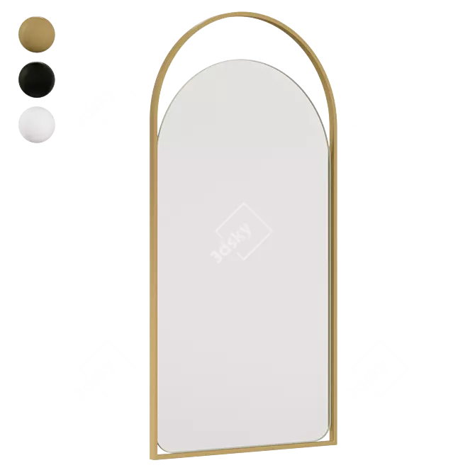 Arkelo Rectangular Mirror Frame 3D model image 1