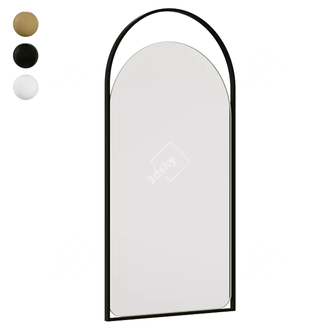 Arkelo Rectangular Mirror Frame 3D model image 2