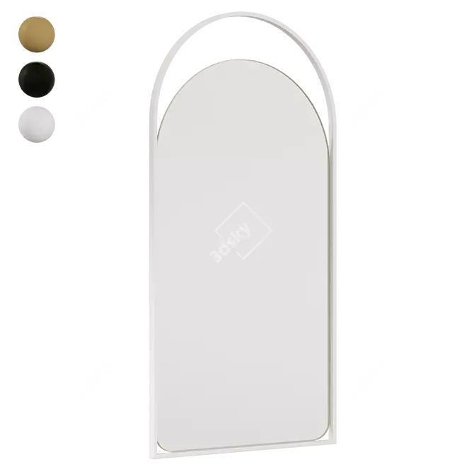 Arkelo Rectangular Mirror Frame 3D model image 3