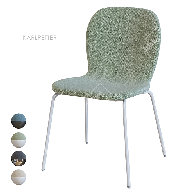 KARLPETTER Chair: Stylish IKEA Seating 3D model image 4