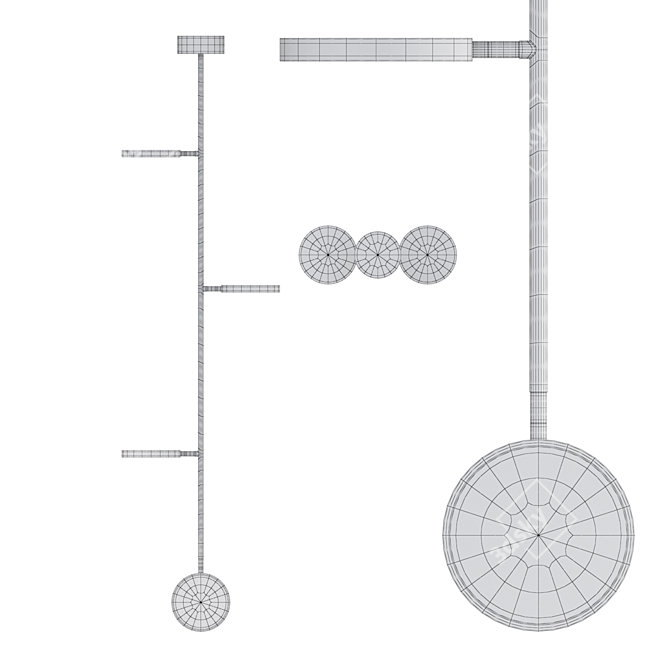 Lampatron MEDIUM LED Floor Lamp 3D model image 3