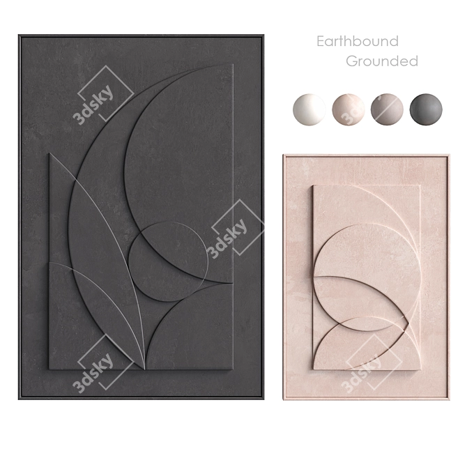 Earthbound Relief Sculpture Set 3D model image 2