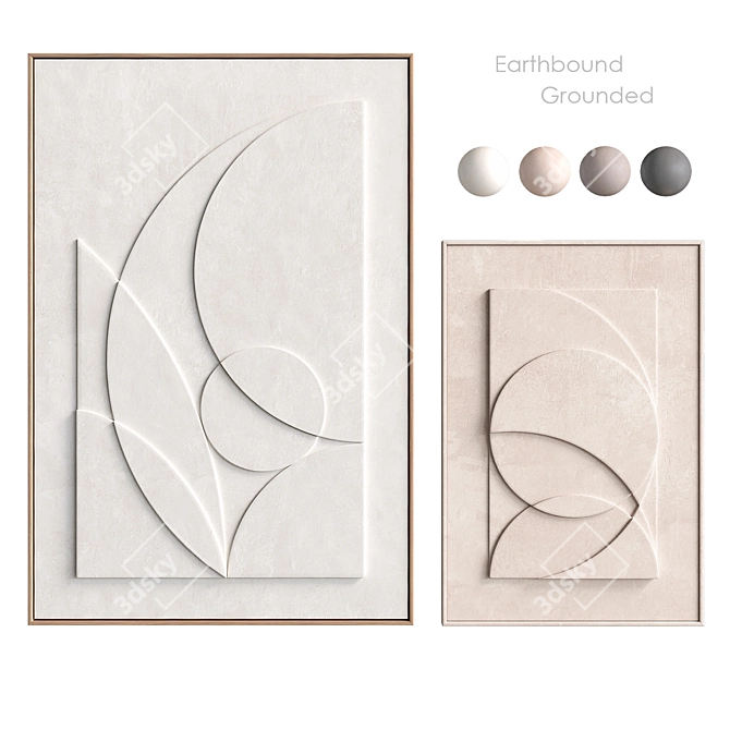 Earthbound Relief Sculpture Set 3D model image 8