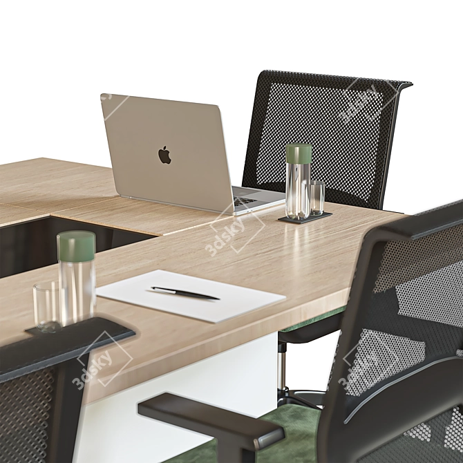 Modern Conference Table 3D Model 3D model image 5