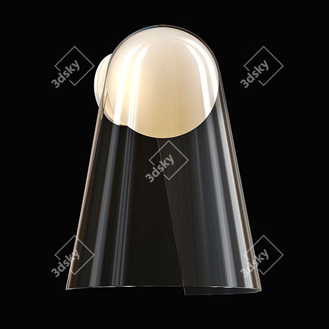 Elegant Satellight LED Wall Lamp 3D model image 1
