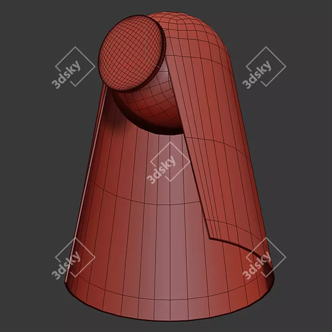 Elegant Satellight LED Wall Lamp 3D model image 2