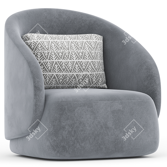 Ersa HULL HOME Armchair 3D Model 3D model image 2