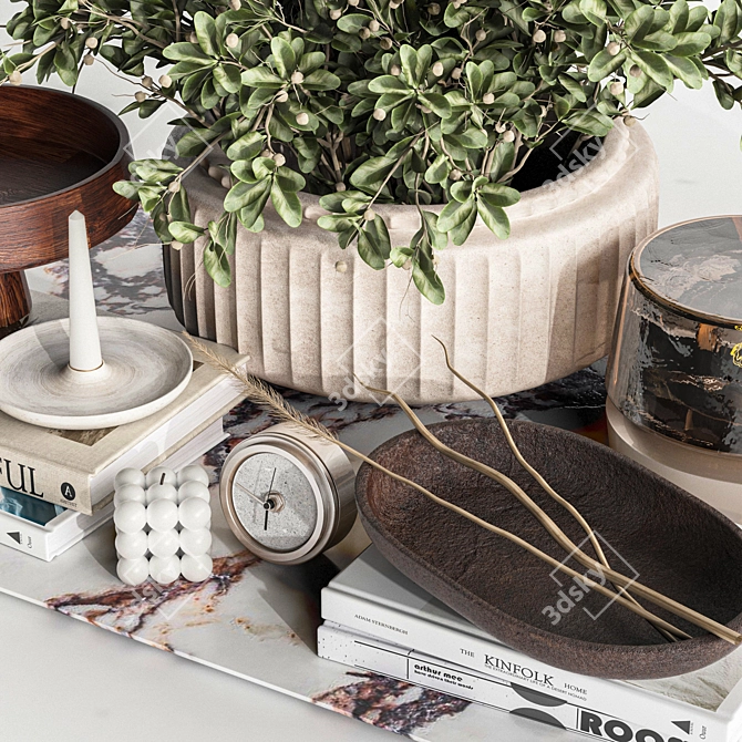 3D Decor Set with Renderers 3D model image 2