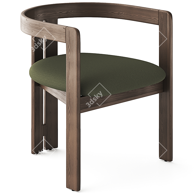 Contemporary Pigreco Chair by Tacchini 3D model image 4