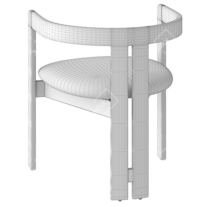 Contemporary Pigreco Chair by Tacchini 3D model image 5