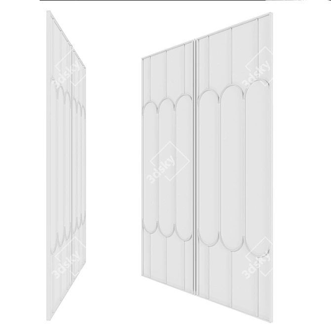 Sliding Wardrobe Kitchen Door 3D model image 4
