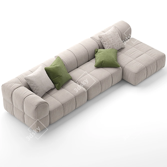 Modern Arflex Strips System Sofa 3D model image 3