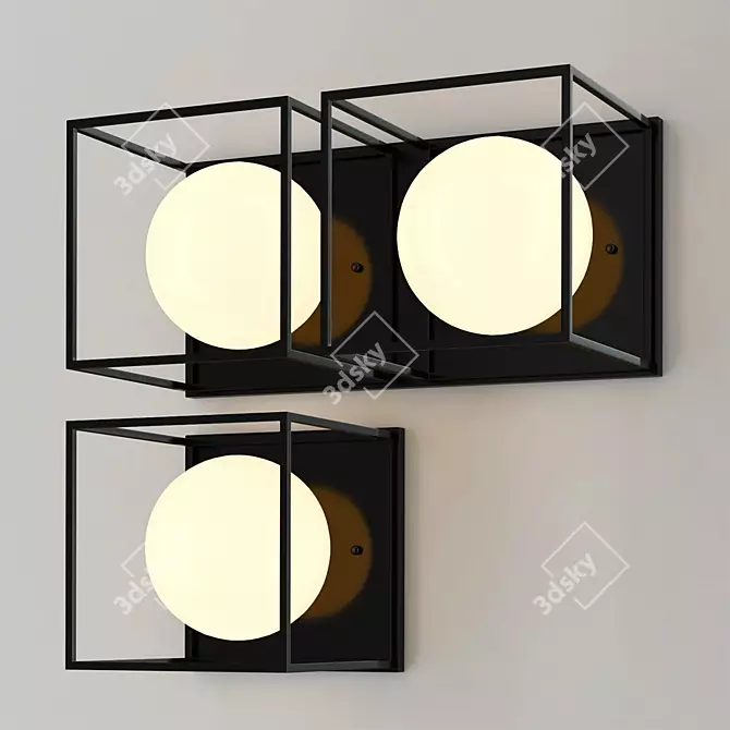 Modern Design ELINA Wall Lamp 3D model image 2