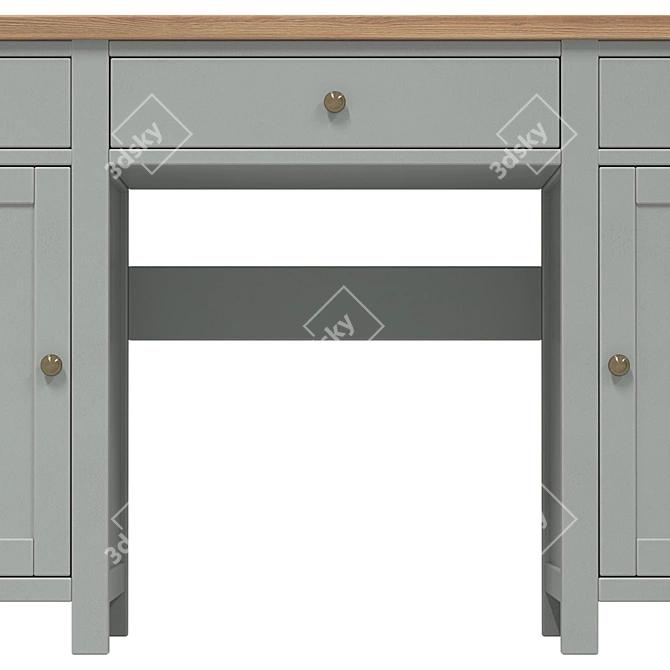 Jules Verne Large Work Desk 3D model image 4