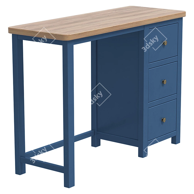 Elegant Writer's Desk Jules Verne 3D model image 4