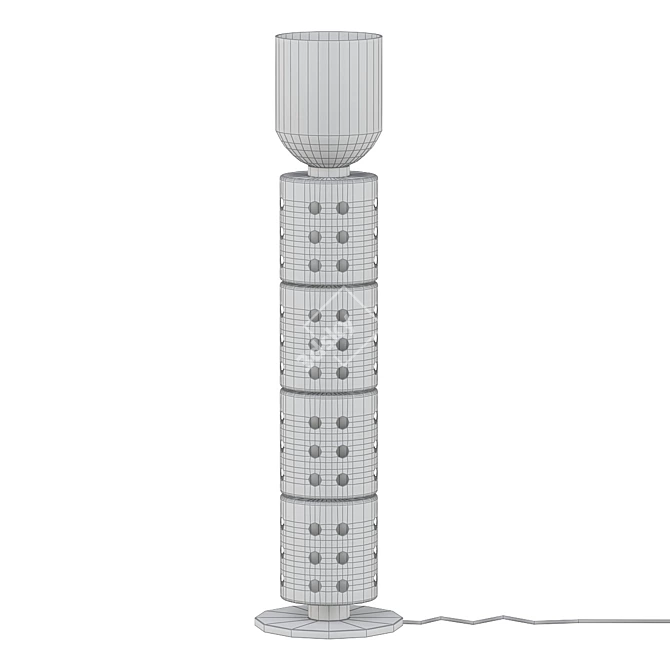 Sleek Modern Floor Lamp 3D model image 2