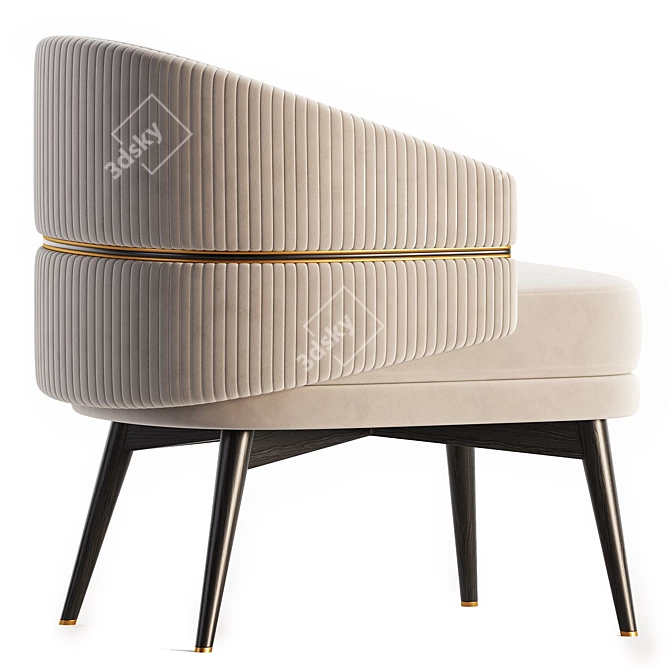 Stylish and Versatile Billy Armchair 3D model image 3