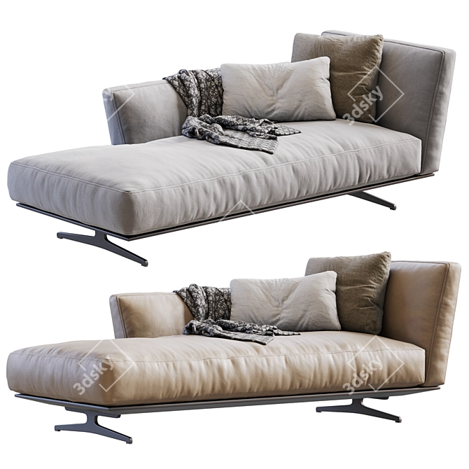 Modern Flexform Evergreen Longue Design 3D model image 1