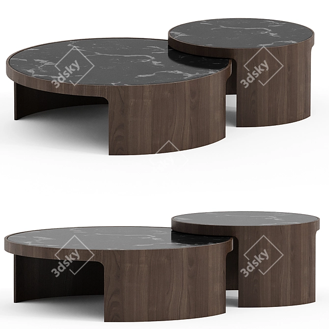 Modern Oliver Coffee Tables 3D model image 1