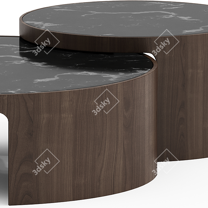 Modern Oliver Coffee Tables 3D model image 2