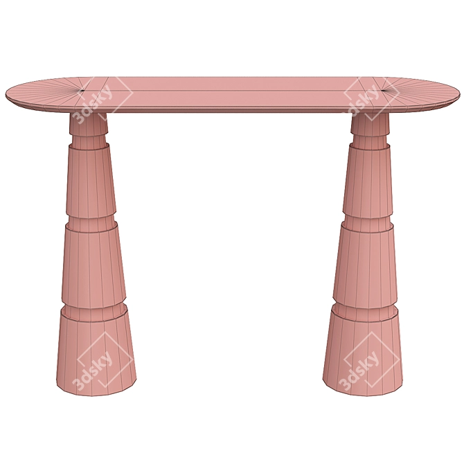 Elegant Koket Console Table 3D model image 2