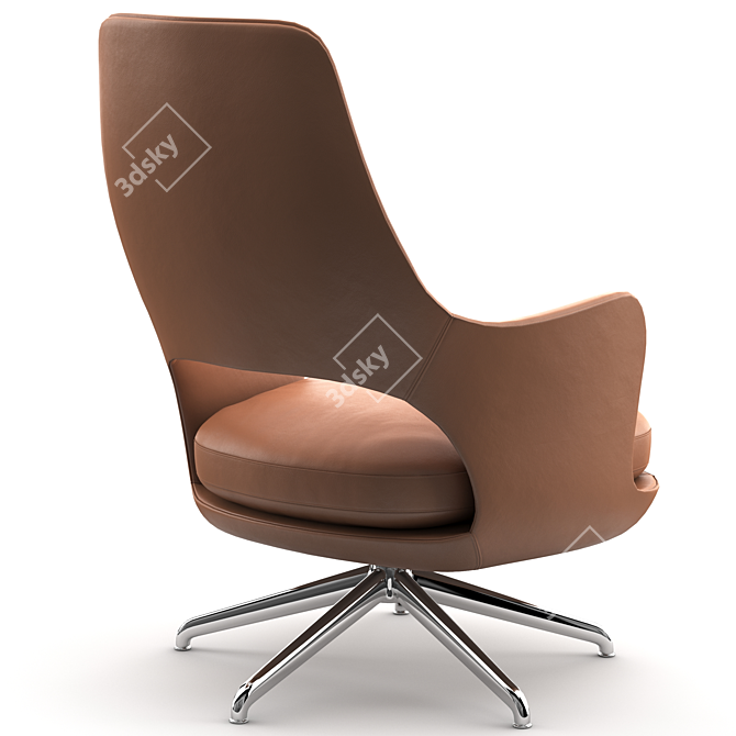 Elegant Flexform Eliseo Armchair 3D model image 10