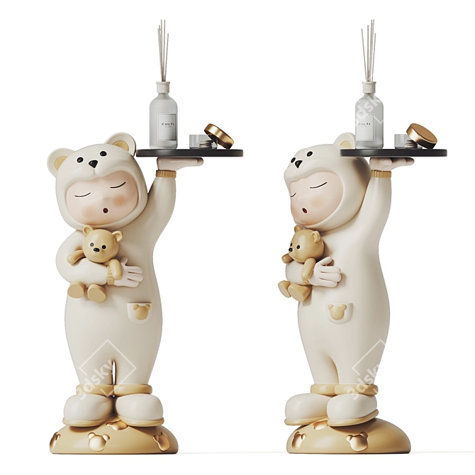 Downloadable Baby Ornaments 3D Models 3D model image 1