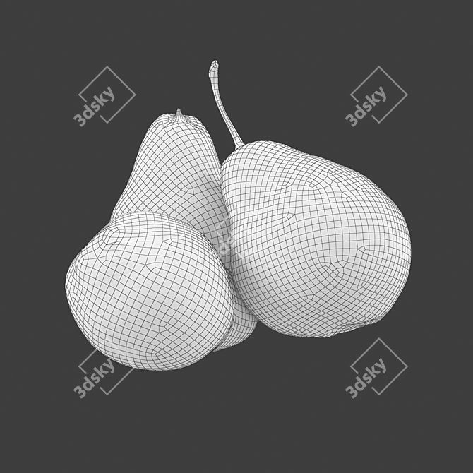 Fresh Russian Pears Juicy Sweet 3D model image 4