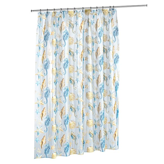 Bathroom Curtain Set 171 3D model image 13