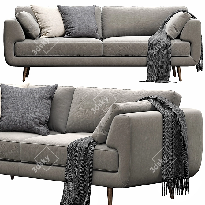 Elegant NickScali Rimella Sofa Set 3D model image 1