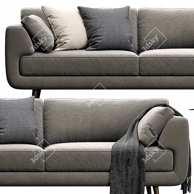 Elegant NickScali Rimella Sofa Set 3D model image 5