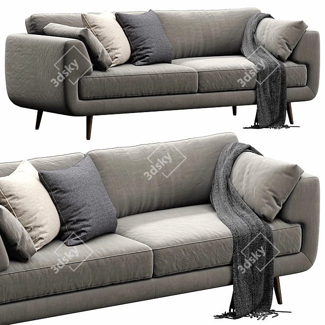 Elegant NickScali Rimella Sofa Set 3D model image 6