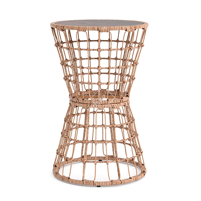 Patio Wicker Furniture Set 3D model image 4
