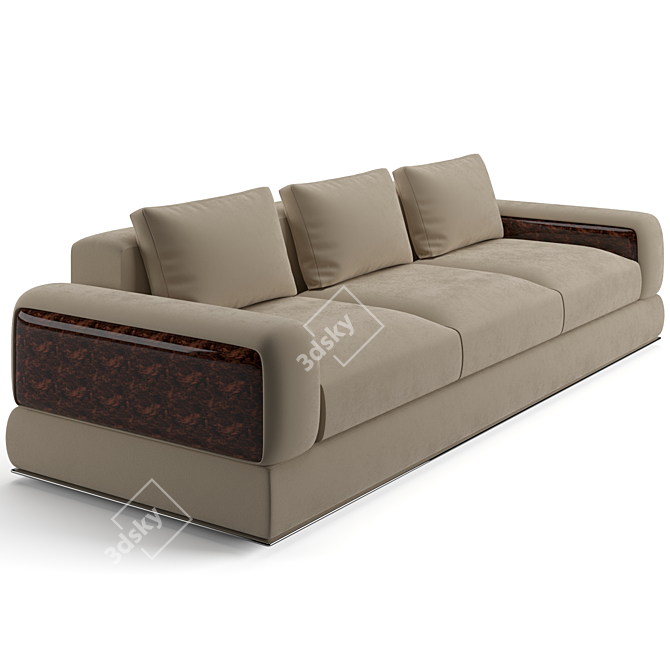 Luxurious Bentley Home Westbury Sofa 3D model image 2
