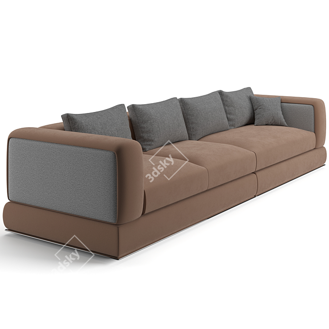 Luxury Bentley Home 348cm Sofa 3D model image 2