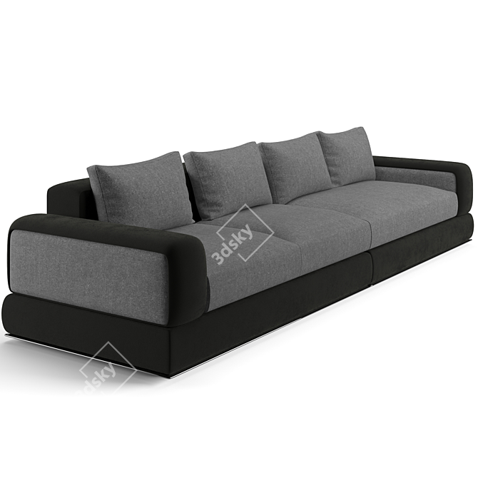 Luxury Bentley Home 348cm Sofa 3D model image 3