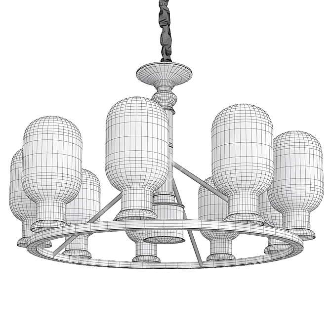 Modern Gast Light Fixture 3D model image 2