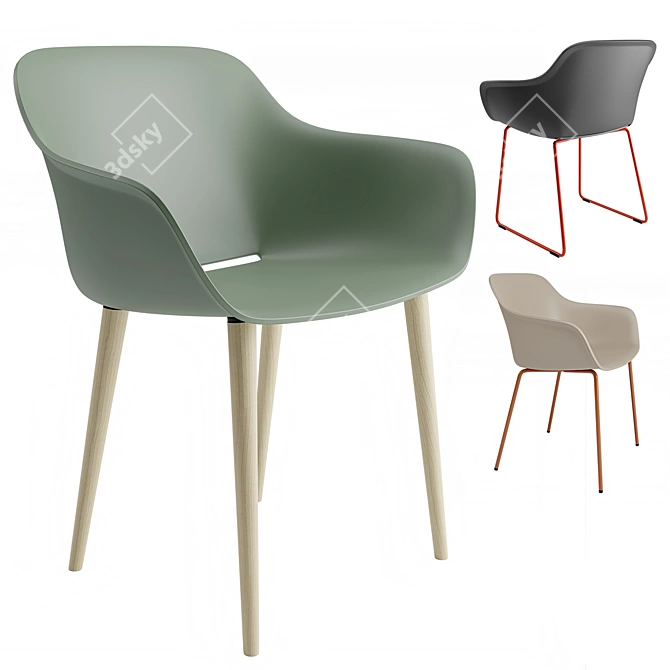 Eco-Friendly Babila XL Armchair 3D model image 1