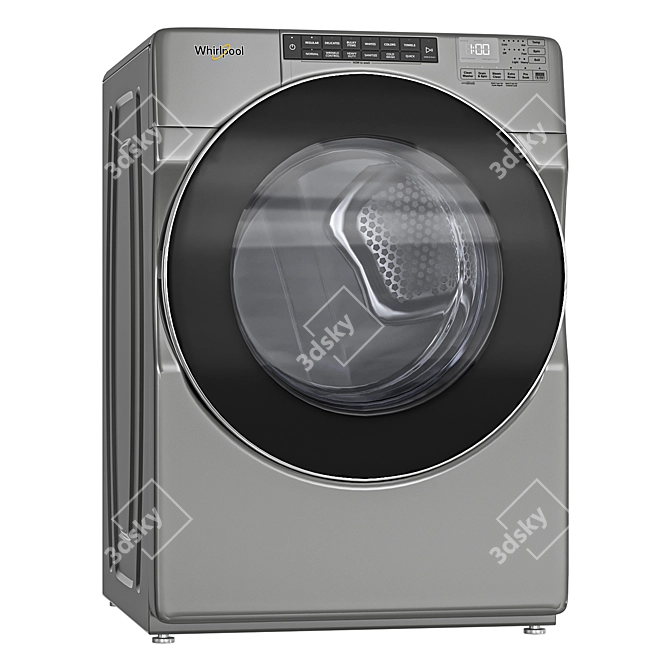 Whirlpool WFW6620HC Washer Dryer Set 3D model image 3