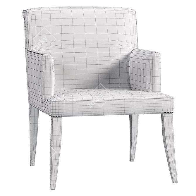 Contemporary Designer Dining Armchair 3D model image 5